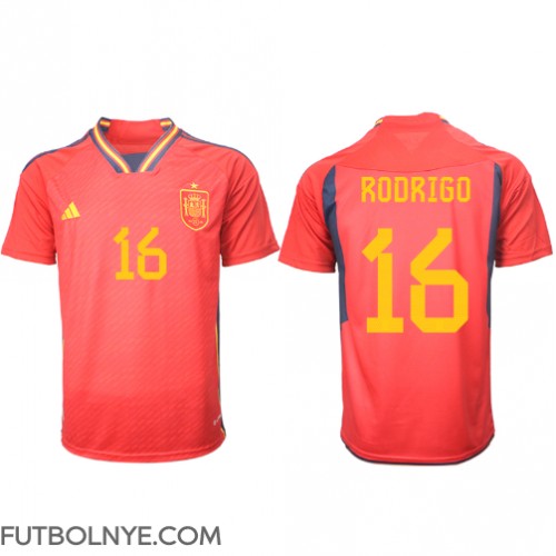 Camiseta España Rodri Hernandez #16 Primera Equipación Mundial 2022 manga corta